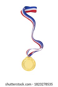 Gold Medal Isolated On White Background