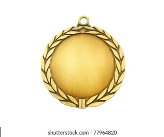 Gold Medal Isolated On White