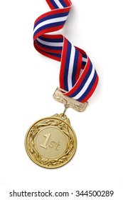 Gold Medal On White Background?