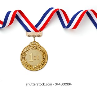 Gold Medal On White Background?