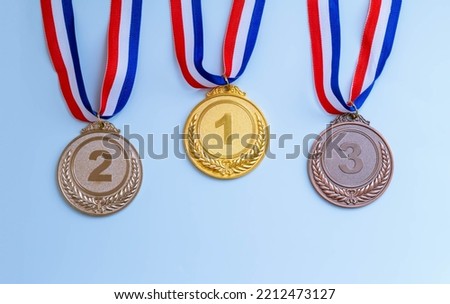 gold medal, silver medal, bronze medal