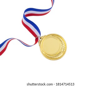 Realistic Gold Medal First Place Background Stock Vector (Royalty Free ...