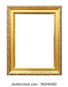 Gold Metal Frame Isolated On White Stock Photo 785945902 | Shutterstock