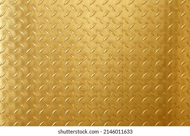 Gold metal texture with diamond embossed. golden metallic background - Shutterstock ID 2146011633