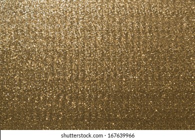 Gold Metallic Glitter Fabric Background