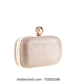 Gold Metallic Handbag Clutch