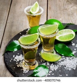 Gold Mexican Tequila Shot