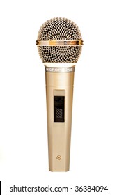 Gold Microphone For A Sound Recording