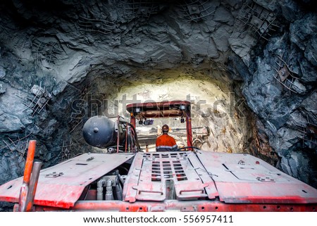 Gold mining underground Stock photo © 