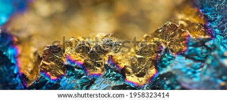Gold nugget close up .