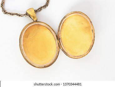 Gold open locket