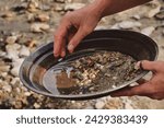 gold panning, Yukon Territory, Canada