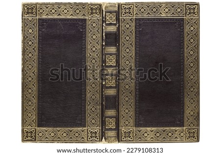 Gold Pattern Old Book Cover