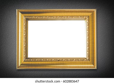 Ornate Golden Frame Concrete Wall Clipping Stock Photo (Edit Now) 106238771