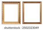 Gold Picture Frame isolated on white background