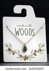 Gold Pinecone Jewelry On Board.  Wander In The Woods