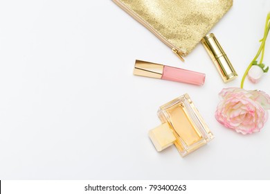 Gold And Pink Make Up