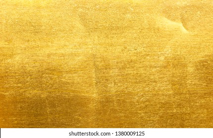 Gold Polished Metal Steel Texture Abstract Background