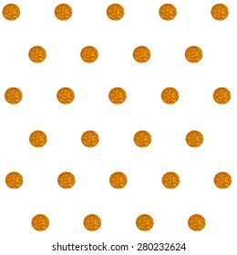 Gold Polka Dot Background Pattern