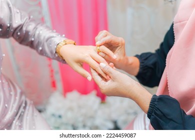 gold ring jewelry paired to a young woman
 - Shutterstock ID 2224459087