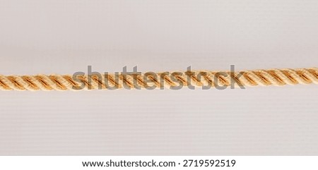 gold rope with thread texture isolated