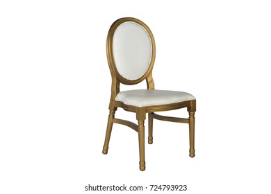 Gold Royal Material Chair Isolated On Stock Photo 724793923 | Shutterstock