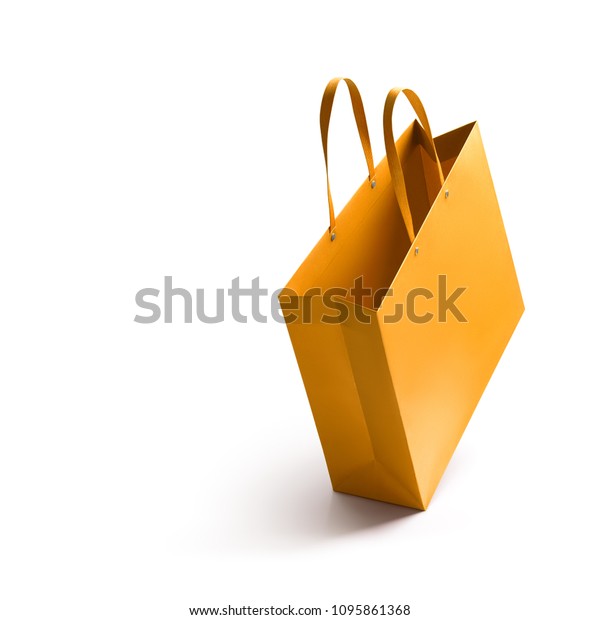 shopping bag gold