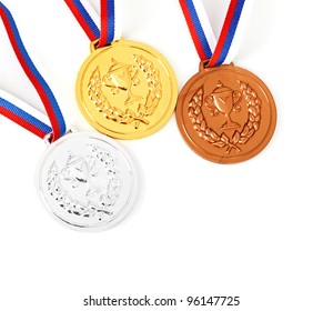 Gold Silver Bronze Medal Ribbon 123 Stock Photo (Edit Now) 85501741