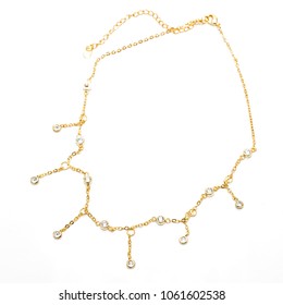 Gold And Silver Long Chain Necklace