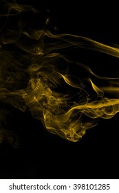 Gold Smoke On Black Background Stock Photo 398101285 | Shutterstock