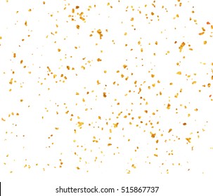 Gold Speckle On White Background