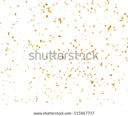 Gold speckle on white background