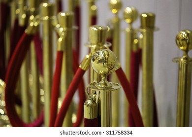 Gold Stanchion Posts , Cinema 