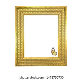 Gold Template Photo Picture Frame Crafted And Finished By Hand