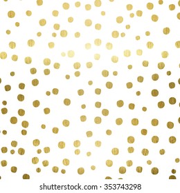 Scattered Gold Dots On White Background Stock Illustration 558936328 ...