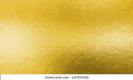 Gold Texture Background Metallic Golden Foil Or Shinny Wrapping Paper Bright Yellow Wall Paper For Design Decoration Element