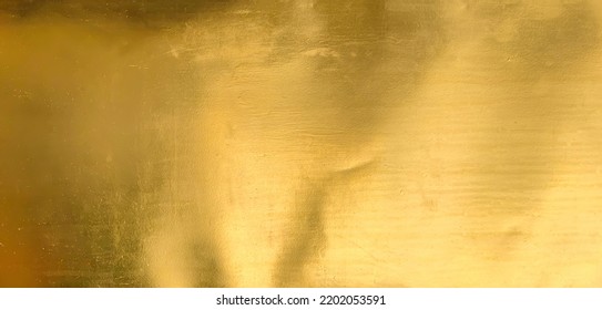 Gold Texture Background With Yellow Metallic Foil Luxury Shiny Shine Glitter Sparkle Of Bright Light Reflection. Metal Bronze Golden Surface, Celebration, Banner, Wallpaper, Design. Gold Horizontal
