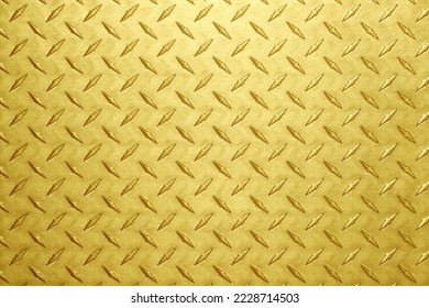 Gold texture with diamond pattern, bright metal background. - Shutterstock ID 2228714503