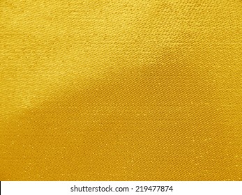 Gold Thread On The Fabric