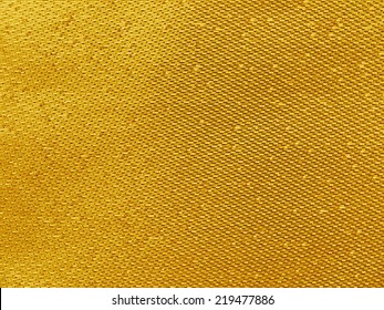 Gold Thread On The Fabric