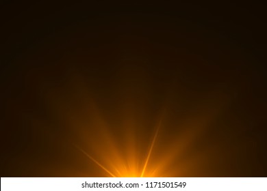 Gold Warm Color Bright Lens Flare Rays Light Flashes Leak Movement For Transitions On Black Background,movie Titles And Overlaying