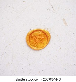 Gold Wax Stamp Seal for vintage letter or wedding invitation sealing