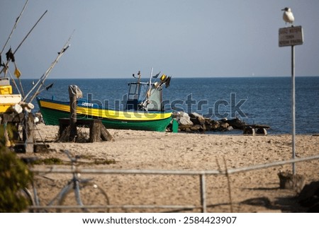 Similar – Image, Stock Photo aground Baltic beach