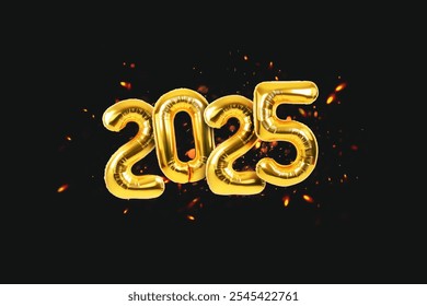 Globos oro 2025 Año