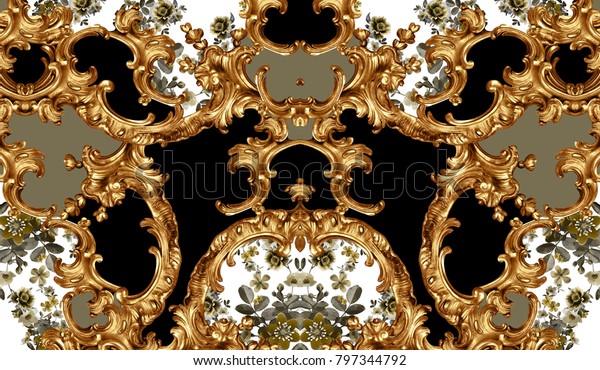 golden baroque and leopard\
skin