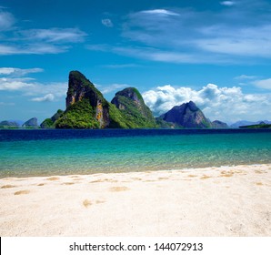 Golden Beach At The Greece