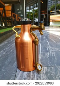 Golden Beer Growler In Jakarta Restaurant