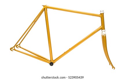 Golden Bicycle Frame