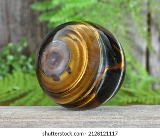 Golden And Blue Tiger Eye Crystal Sphere