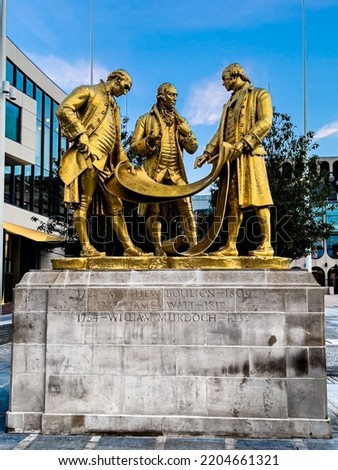 The Golden Boys. Matthew Boulton, James Watt and William Murdock that done so much for Birmingham.
